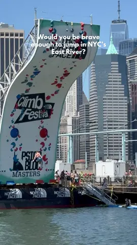 The North Face Climb Festival The climbing event of the summer! The North Face Climb Festival is a FREE celebration of climbing and culture with DJ sets, exclusive merch, freestanding boulders and bouldering walls, panel discussions and an adrenaline-pumping competition. The towering 55-foot wall for the athletes is curved over the water, and only has the East River to break their fall. It’s exhilarating to watch! Kids and climbers of all ages can try their hand at climbing at the (standard size /not over the river) bouldering wall free of charge. There’s also a Liquid Gold tent handing out free water, and various snack giveaways. Check the website for the full event schedule- including competition times, DJ/music sessions, and more. WHERE: 📍Pier 5, Brooklyn Bridge Park WHEN: ⏰Friday Aug 23 and Sat Aug 24. 10am - 7:30pm. Check website for climb times/event schedule. PRICE: 🎟️FREE! GOOD TO KNOW: 📕first come first serve for the climbing wall! We were told “all ages and sizes” can climb and saw a child age 5 climbing.  @thenorthface  #northface #northfaceclimbfest #climb #nyc #nyckids #citykids 