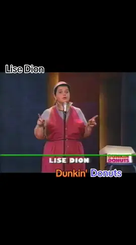 Lise Dion. Dunkin' Donuts 1991 #pourtoi #quebec #humour #lisedion #dunkindonuts 