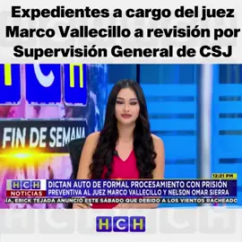 #HCHNoticias | El Poder Judicial a través de Supervisión General revisará los expedientes que ejecutó el juez Marco Antonio Vallecillo con el fin de conocer lo resuelto y como fue el trabajo del ahora señalado por el delito de Extorsión. Vallecillo guarda prisión en la Dirección Nacional de Fuerzas Especiales luego que se le decretó Auto de Formal Procesamiento.
