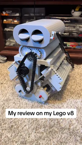 Not my favorite as it needs to be turbine driven for any good sound. #lego #cool #legoengine #v8