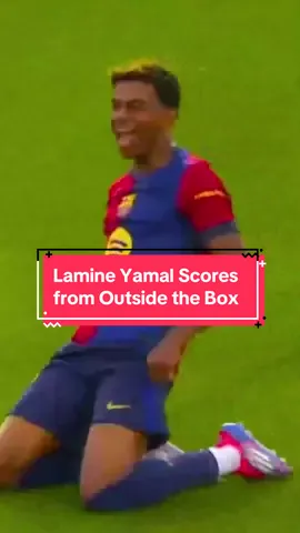 17-year-old Spanish professional footballer Lamine Yamal scores brilliant goal from outside the box to score his first of the season. ⚽️😱 (🎥: @ESPN FC) #espn #espnfc #football #lamineyamal #spain #football #Soccer #soccerball #goal #goalkeeper 