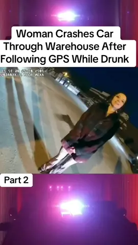 Woman Crashes Car Through Warehouse After Following GPS While Drunk #cops #police #copsusa🚔🇺🇸 #policeofficer #foryou 