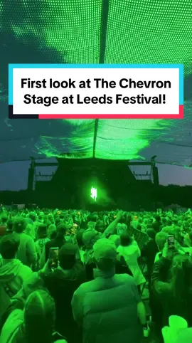Wait for it… 😲 Leeds Festival’s ‘world first’ Chevron Stage in all its glory 🔥 The brand new floating video canopy stage has hundreds of thousands of LED lights - able to respond to every beat… even for @skrillex! The 40,000 capacity open-air venue has already been home to The Prodigy, Denzel Curry, Kenya Grace and more - and its design means you’re dancing under the night sky… until it lights up before you ✨ The Chevron Stage at Leeds Fest is new for this year - and also plays host to the late-night headphone discos every night until the early hours! 🌒 #Leeds #LeedsFestival #LeedsFest #LeedsFestival2024 #skrillex #prodigy