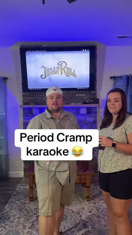 Period Cramp Simulator karaoke: Jelly Roll -Get By ##couplecomedy##period##marriagehumor