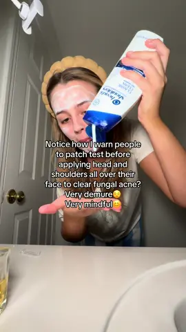 PLEASE PATCH TEST YOU GUYS!!!!! #skincare #fungalacne #headandshoulders 