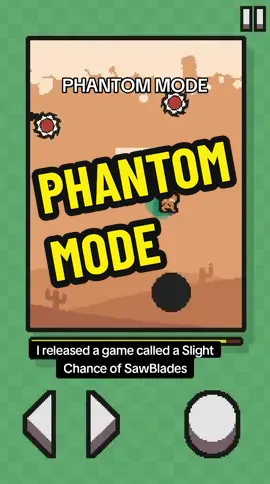 Game name: A Slight Chance of Sawblades. #mobilegames #indiedev #pixelart #gamedev #gamedevelopment 