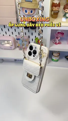 Ốp xinh phối ví tiện ghê á 😍 #oplung #oplungdienthoai #oplungiphone #caseiphone #unboxing #review #trending #imkunn 