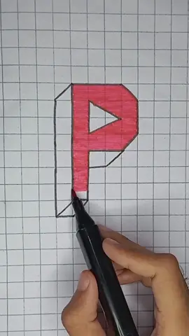 3d letter P #foryou #drawing #3d #creative #viral #foryoupage #art #drawingtutorial #drawingideas #artist #stepbystep #forbeginners #easy #draw #popular #support 