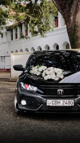 ආයෙ නුඹ මගෙමයි කියන්න, ආදරෙයි මෙමා නම්..! 🖤🥺💐  #hondacivic #carsoftiktok #weddingtiktok #wedding #weddingcar #fyp #foryou #trending #tiktok #viral #cbh2480 #civicgang 