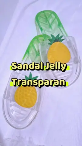 Sandal jelly transparan cantik bener 🍍🫶🏻 #sandal #sandaljelly 