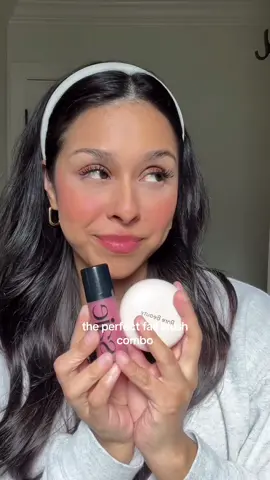 The perfect blush combo for autumn. @Rare Beauty @Saie blushes are my favorite. #fallmakeup #makeuptutorial #blushtrend #rarebeautyblush #saie 