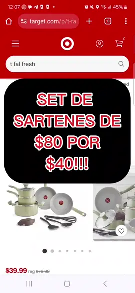 🏃‍♀️🔥‼️ set de sartenes super baratos  #sartenes #sarten #cocina #targetdeals #targetcouponing #ofertas #descuentos #compraenlinea #cupones 