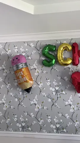 When my son started homeschool I put these balloons up! Tomorrow my daughter goes BACK to school so I added some more words 🤣🤪