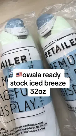 🇲🇾Lastt!! Ready stock 32oz iced breeze owala , grab yours now before its gonee !! Dm now to order 🏃🏻‍♂️💨 #owalawaterbottle #owalafreesip #owalatumbler #malaysia #owala #icedbreeze #tiktokmalaysia #owalamalaysia #bowala #fyp #bottle 