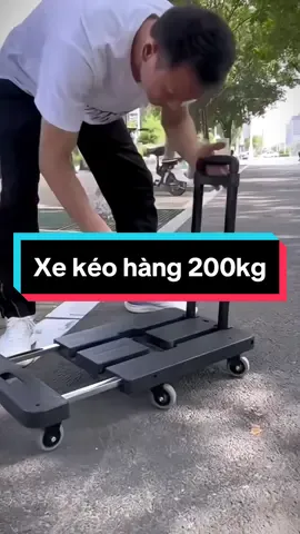 Xe kéo, đẩy hàng gấp gọn, chịu tải đến 200kg #xekeohang #xedayhang #xekeohanggapgon #xuhuong #dodungtienich