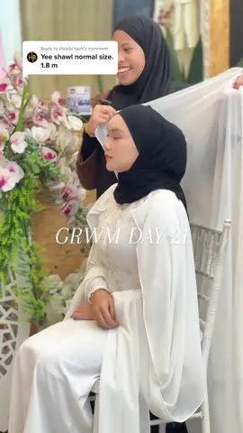 Replying to @Habibi Ipoh  Outfit: -Dress Melinda off white -Shawl off white #habibi #bajunikah #butikpengantinipoh #habibiboutique #bajutunang #butikviral #weeding #weedingdress #butikpengantin #habibibutik #toturialtudung #toturialshawl #Habibiboutique 