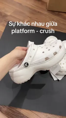 Crocs trắng tinh mờ ê mê #crocs#platformclog#crushclog#white#xh#crocsauthentic 