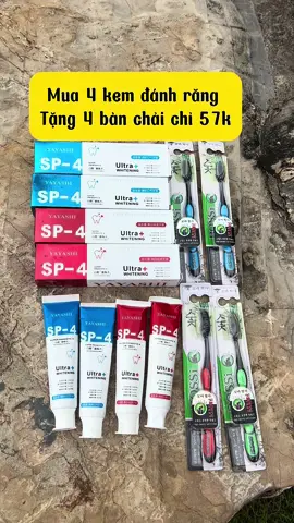 Mua 4 tuýt kem đánh răng tặng 4 bàn chải vậy 57k#xuhuong #emkieutaphoa #yayashi #kemdanhrang #kemdanhrangyayashi 