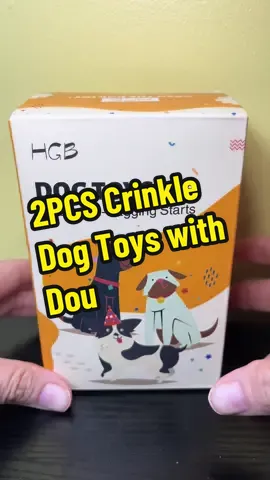 2PCS Crinkle Dog Toys with dou  #tiktokshop #shop #tiktokmademebuyit #dogtoy #dog 
