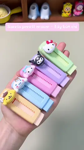 Sanrio pencil eraser #sanrio #kuromi 