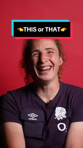 Breakfast for dinner? 🤔  👈THIS or THAT 👉 with Abby Dow #england #rugby #englandrugby #redrosesrugby 