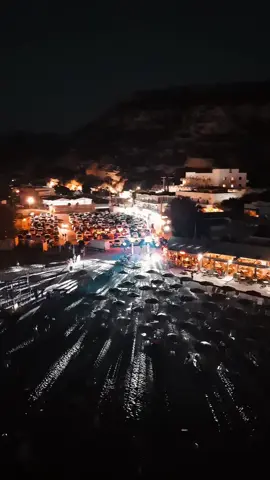 📍Παραλία Μάταλα #crete #greece #beach #heraklion #dji #drone #Summer #nightlife #vacation #travel #fyp #night 