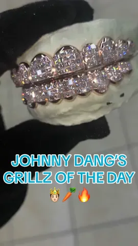 The King Carré Cut for Real Kings Only🤴🏻🥕#GrillzByJohnnyDang … Drop Your Deposits to Lock in On My August Grillz #Specialz ☎️ Hit my VIP Line at (832) 846-9669 #FlawlessGang #JohnnyDang #KingofBling #fypage 