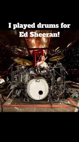 Maybe the most nerve racking stunt I’ve done yet for Limitless… learn drums and play live on stage to 70,000 people with @Ed Sheeran 🤷😬. Thanks Ed for scaring the shit outta me! #LimitlesswithChrisHemsworth Season 2 coming 2025 to @Disney+ @National Geographic  📸: @ev 