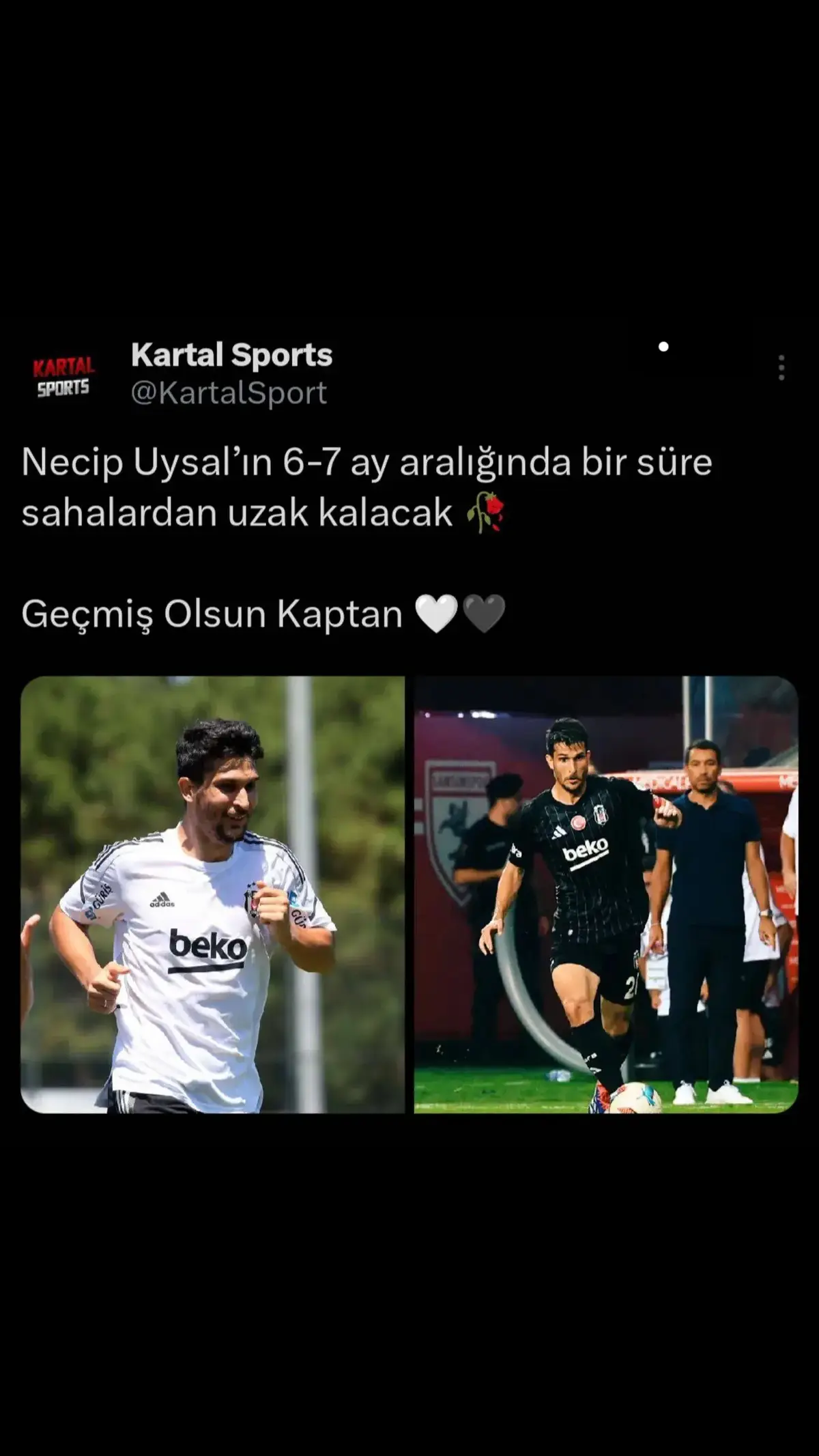 Antrenman sırasında talihsiz bir sakatlık geçirdi.. @Beşiktaş JK #fly #transfer #besiktas #futbol #kesfetteyiz #kesfet #fenerbahçe #galatasaray #tff #ChampionsLeague #necipuysal 