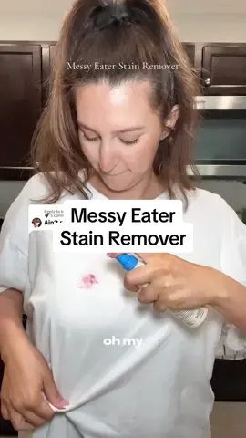 Replying to @kingmoneyk14 vlog yt 🦇 #stainremover #stain #stainremoval #laundryhack #laundrytok #laundrytips #CleanTok #whitetshirt #messyeaterstaintreater 