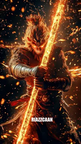 Sun Wukong as Monkey King holding a Glowing Golden Stick #SunWukong #SunWukonggame #sunwukongcosplay #sunwukongmovie