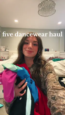 five dancewear haul! some sneak peeks of things coming soon! #fivedancewear #haul #utah #dancer #dancewear #fiveambassador @Five Dancewear 