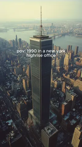 Working in 1990 in an office building in NYC [AI] #newyork #nostalgia #oldmoney #90s #AI
