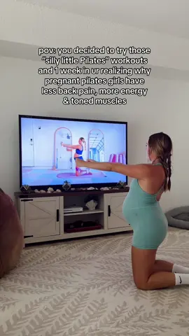 Come try my new pregnancy pilates workout on yt - calliegualy 🍼🤍🎀 #pilates #pregnant #prenatalpilates #prenatal #Fitness 