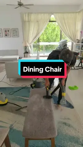 Dining chair ni pun ramai yang tak terfikir nak cuci.  Kalau kotor, terus je cuci ya.  Akak ni kali kedua request untuk cuci.  #steamcleaning #deepcleaning #satisfying #karcher 