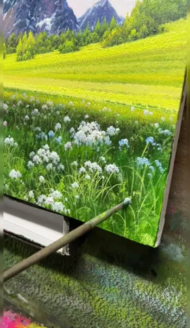 A Beautiful and Fresh Oil Painting. #art #artlist #landscapepainting #OilPainting #painting #drawing 