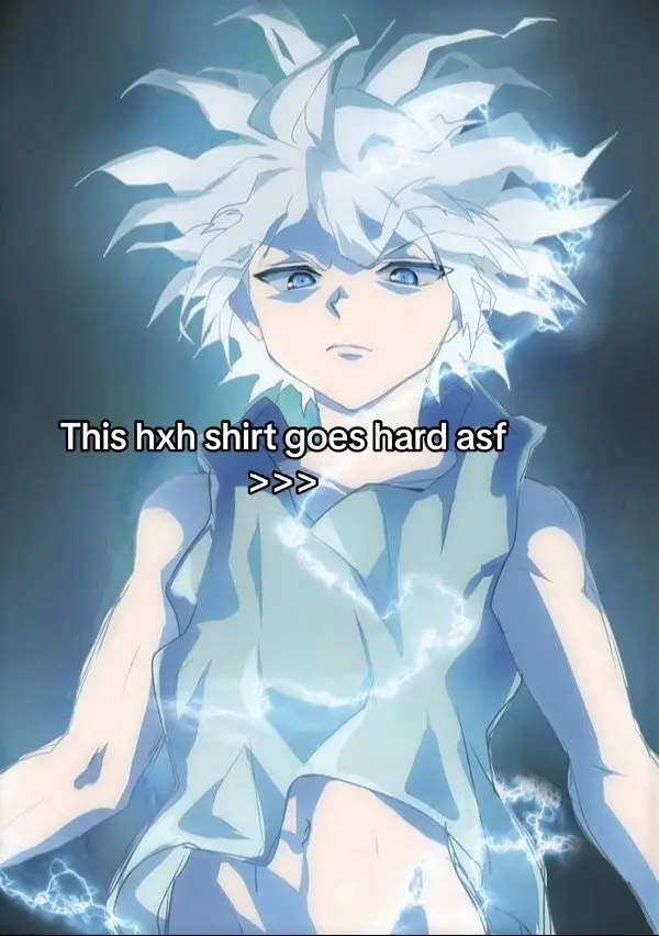 𝗞𝗜𝗟𝗟𝗨𝗔⚡️⚡️ #killua #hxh #hunterxhunter #anime #fashion #gym #tiktok #shop #usa #tts #gymwear #streetwear #menswear #trending 