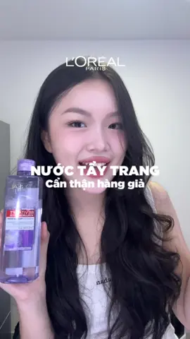 Tẩy trang L'Oréal Paris hàng giả rất nhiều, nhìn rất tinh vi ko khác gì hàng thật, các bạn cẩn thận nha 🥺 #lorealparis_vn #goclamdep #reviewlamdep #muataitiktokshop #tiktokmademebuyit #nuoctaytrang #oapbaslive #phuongnhibas 