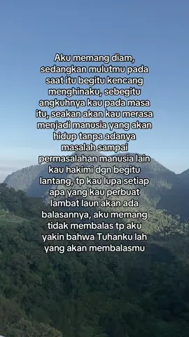 Karma pasti menemukan jalannya sendiri☺️