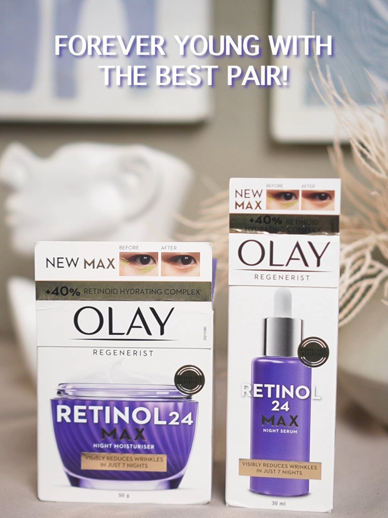 FOREVER YOUNG with the best pair from OLAY 💜 OLAY Retinol 24 Max Serum and Cream. Check out the yellow basket and achieve that young-looking skin ✨ #Olay #OlayPhilippines #retinol #retinolforbeginners #retinolcream #discounts #exclusivedeals #fyp #SkincareRoutine #OlayGlow