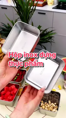 Bộ 10 hộp inox 304 đựng thực phẩm có nắp đậy tiện lợi, an toàn #hopdungthucpham #hopinoxdungthucpham #hopinoxdungthucan #hopinox304baoquanthucpham #giadungtienich 