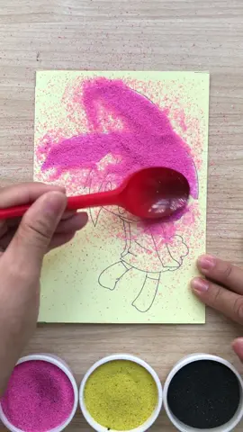 Tô màu tranh cát 