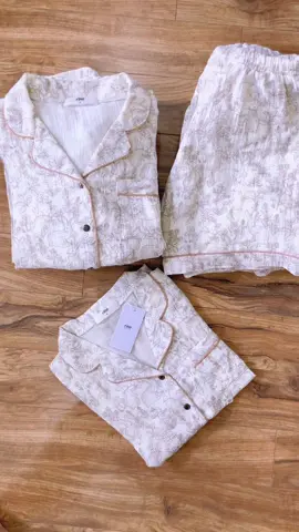Set pijama xô muslin thỏ nâu xinh yêu. Tone màu lại cực dễ mặc . #bộngudangyeu #pijama #muslin #xômuslin #CapCut 