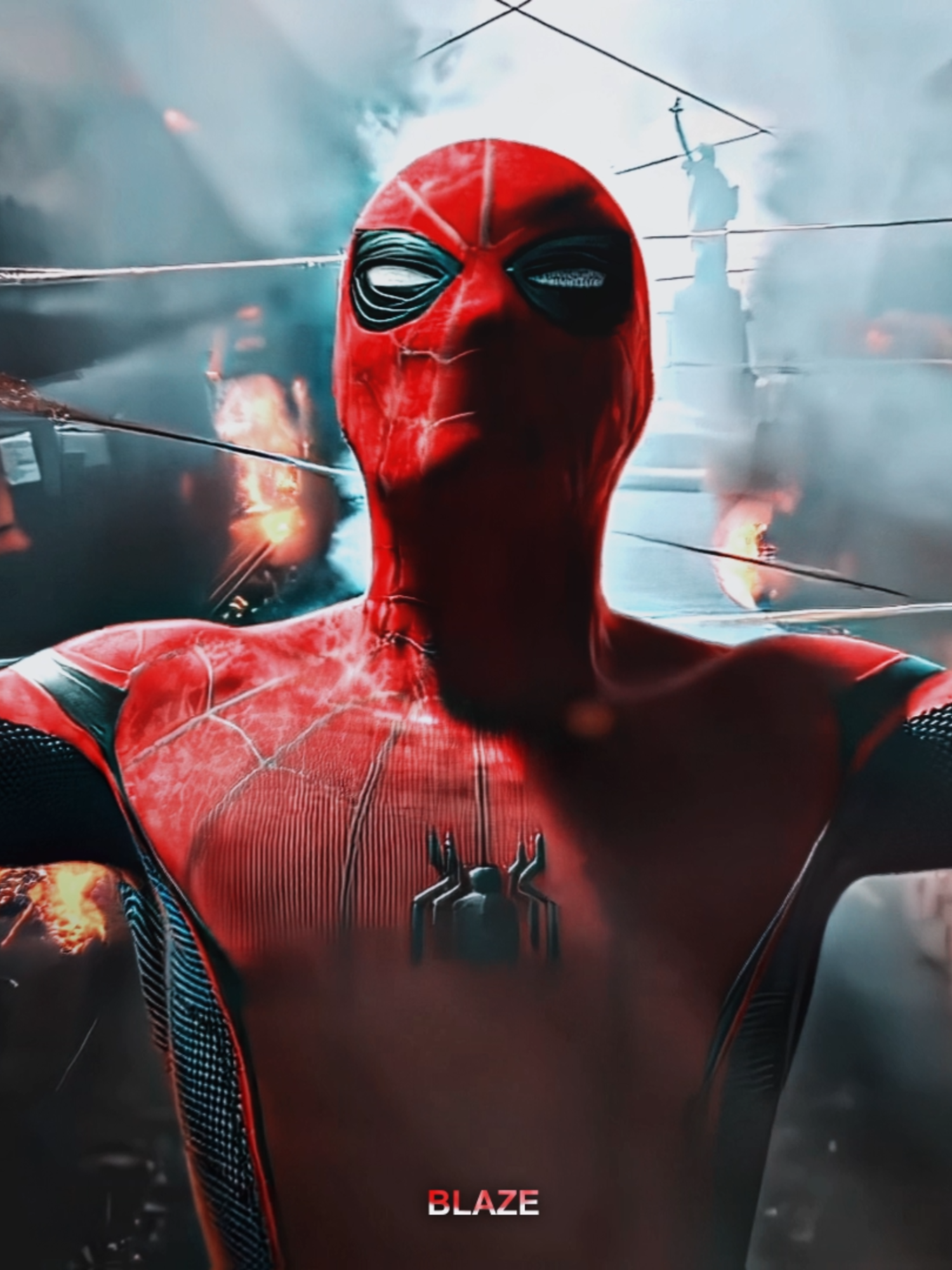 Bro was soloing 3 avengers at 15 💀 || #spiderman #tomholland #peterparker #edit || (Original Content) (Everything Is Fake)
