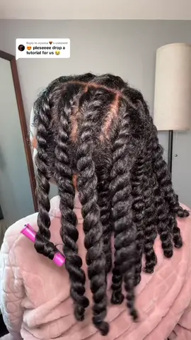 Replying to @aiyanna 🤎 i didnt record a tutorial but heres the pattern i did🥲 off freshly washed hair #foryou #naturalhair #flattwistout #type3hair 