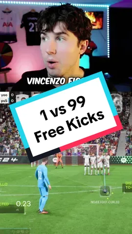 This is the worst free kick taker in EA FC 24! 1 vs 99 free kciks. #eafc #fifaultimateteam #fifa #easportsfc24 