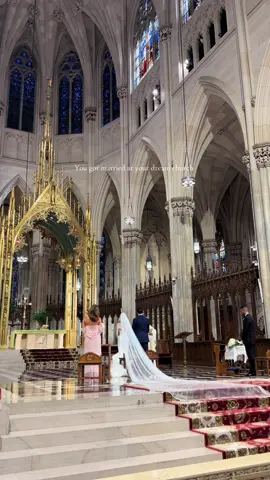 This ceremony at St. Patricks Cathedral was one we’ll never forget🤍  #stpatrickscathedral #nycwedding #newyork #newyorkcity #wedding #weddingcontentcreator #weddingtiktok #weddingceremony 