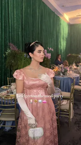edwina’s inspired look for @Sabrinaxmakeup bridgerton birthday soire 🔱 #bridgertonnetflix  #bridgertontiktok #outfitinspo #romanticdress #coquetteaesthetic #pinkaesthetic 