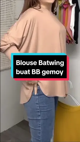 Atasan blouse wanita LD 130-150 cm model Batwing #blousewanita #atasanblouse #kaosoversizewanita #batwingblouse #fypシ゚viral 