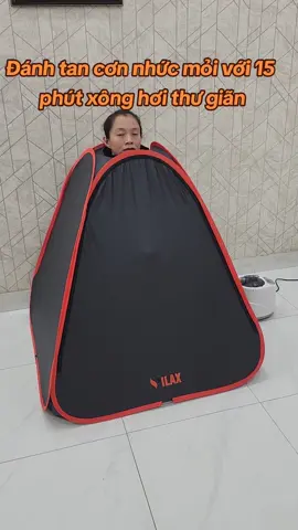 Những phút giây xông hơi thư giãn với bộ lều xông hơi #xonghoi #leuxonghoi #tiktokshop 